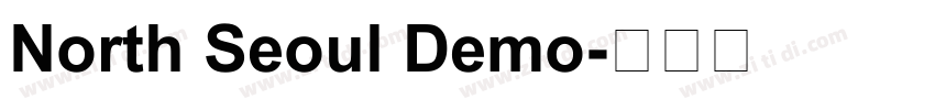 North Seoul Demo字体转换